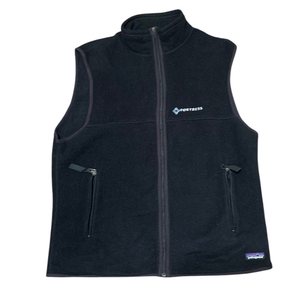 Patagonia Black synchilla Vest with Zipper Pockets